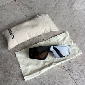 Jacquemus Black Les Lunettes Yauco Flat Top Sunglasses